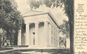 Postal Brown University Manning Hall Providence Rhode Island UDB - Imagen 1 de 2