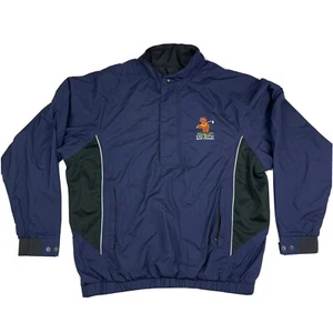 Footjoy Dryjoys 1/2 Zip Pullover Golf Wind Rain Jacket Navy Blue Men's Sz Large - Picture 1 of 9