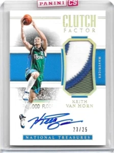 Parche de factor de embrague National Treasures Keith Van Horn 2018-19 Auto Prime/25 - Imagen 1 de 2