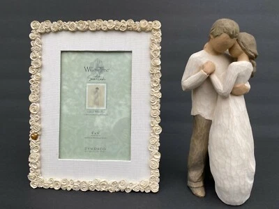 Willow Tree Promise Gift Set Figurine and Rose Photo Frame 4x6 - Image 1 of 4