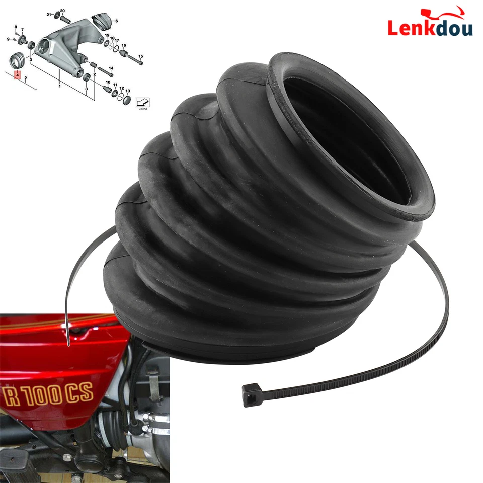 Rubber Rear Swing Arm Suspension Boot Gaiter For BMW R 1200 GS R Nine T 	R1200R Foto 1 de 4