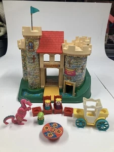 Castillo y piezas vintage 1974 Play Family #993 Fisher Price Little People - Imagen 1 de 13