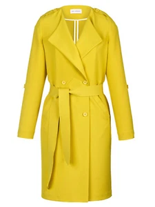 Amy Vermont Mantel mit abnehmbarem Bindegürtel gelbgrün Gr. 44 0119945269 - Picture 1 of 4