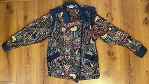Vintage Regal Jacke Reißverschluss Paisley 80’s Fashion Damen - Bild 1 von 9