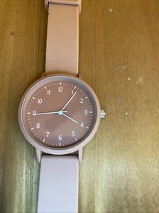 Accutime Mauve Ladies Watch New Battery - Picture 1 of 6