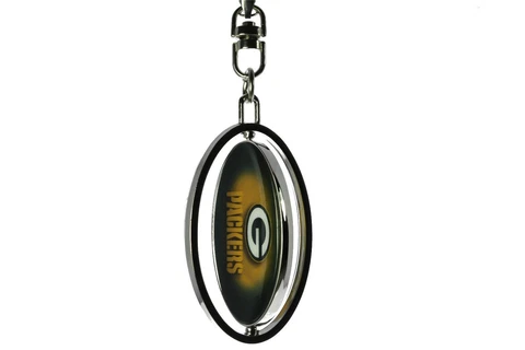 NFL Green Bay Packers Two Sided Spinning Keychain Key Ring F5D8E Cover