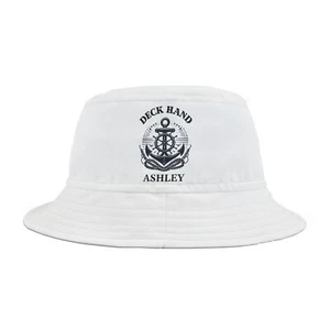 Personalisierter Fischerhut Deck Hand - fügen Sie Ihren Namen hinzu! - Bild 1 von 5