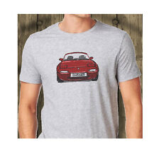Mazda MX-5 MK1 Roadster Japanese Sports Car Printed Grey T-Shirt Ideal Gift 