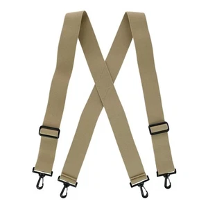 CTM Men's Big & Tall Elastic X-Back Suspenders with Plastic Hook Ends - Picture 1 of 16