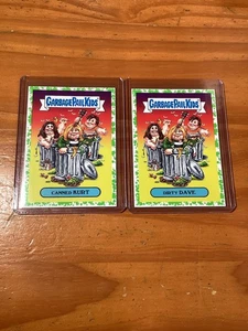 2017 Topps Garbage Pail Kids Nirvana Cards 5A 5B Battle Of The Bands Green - Picture 1 of 2