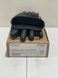 Salisbury E011B/10 Größe 10 11 Länge schwarz elektrische isolierende Handschuhe (BW) - Bild 1 von 3