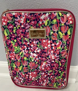 Lilly Pulitzer Laptop iPad Business Schule Tech Case Hülle 9" x 12" rosa Blumen - Bild 1 von 8