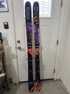 RARE 2018 Armada ARV 96 Skis 184cm With Tyrolia 14 Bindings Purple Dog Graphic - Picture 1 of 6