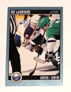 1992-93 Score Sample Promo Card #6 / Pat Lafontaine / Buffalo Sabres / Mint - Bild 1 von 2