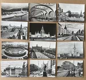 1966 Moscow USSR Photo Postcard Set – 12 Views – Original Soviet Era Photography - Picture 1 of 14