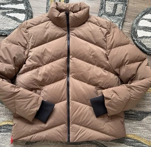 CHAQUETA MUJER NUEVA CON ETIQUETAS THEORY STAND PUFFER CITY POLI 90% PLUMÓN M - Imagen 1 de 13