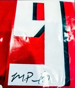 Michael Penix Jr. Jersey rojo firmado Beckett autenticado automático - Imagen 1 de 5