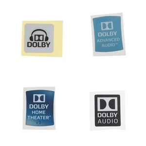 Dolby Surround Sound Labels Laptop Stickers Desktop Decor DIY Stickers _si - Photo 1/15