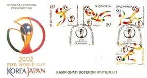 Albania 2002. WORLD FOOTBALL CHAMPIONSHIP FIFA Japan, South Korea. FDC Set MNH - Picture 1 of 1