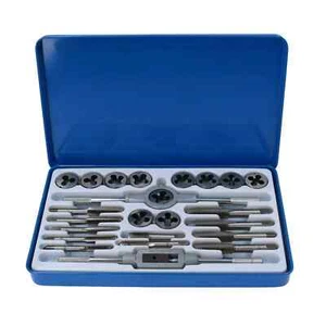24PC Tap and Die Set With Metal Storage Case Imperial UNF (AF) and UNC - Picture 1 of 8