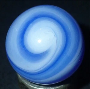 Alte Marmor MF Christensen Achatblau handgesammelte Schlacke 0,632"" F - Bild 1 von 12