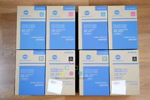 2 Genuine Konica Minolta TNP79 CMYK Toner Cartridge Sets BizHub C4050i C3350i !! - Picture 1 of 6
