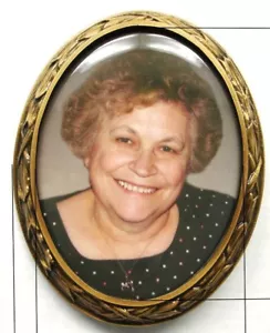 4,25 Zoll x 3,5 Zoll Porzellan Foto Bild mit Bronze Rahmen Außen Friedhof Grabstein - Bild 1 von 3
