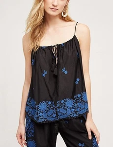 ANTHROPOLOGIE TryB besticktes Nista Swing Tank Shirt neu mit Etikett Large - Bild 1 von 4
