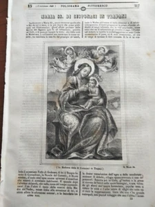 1843 MADONNA DI CUSTONACI TRAPANI FERROVIA A PRESSIONE ATMOSFERICA NAPOLEONE - Picture 1 of 4