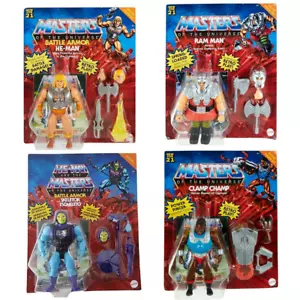 Mattel Masters Origins Deluxe He-man Skeletor Ram-man Clamp Champ NUOVI LOTTO - Foto 1 di 5