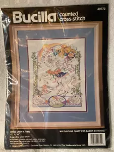 Bucilla ~Once Upon A Time~ Cross Stitch Kit # 40772 Unicorn - Picture 1 of 2