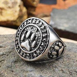 Wolfspfote Ring "SIRKO" aus Edelstahl - Bild 1 von 72