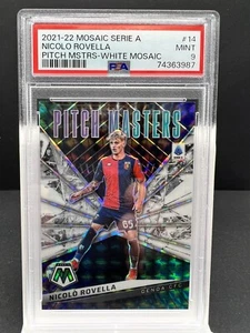 2021-2022 Nicolo Rovella White Mosaic Serie A PSA 9 14/25 - Imagen 1 de 2