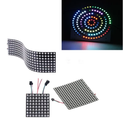 5V 5050 RGB Digital Matrix display led Pixel ring Pixels WS2812B IC strip light - Image 1 of 4
