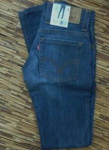LEVI'S SUPER SKINNY 603 MID FADE STRETCH DENIM JEANS W25 L32 NEW WITH TAGS - Picture 1 of 5