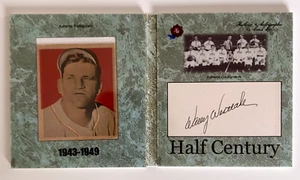 Autógrafos históricos Half Century 2020 Wally Westlake corte automático con Bowman 1949 - Imagen 1 de 2