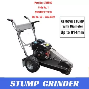 Petrol STUMP GRINDER 6.5HP H/Duty Tree Stump & Roof Grinder Part No.: ST65PR0 C1 - Picture 1 of 7