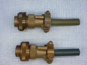 QTY 2 ITT CANNON MS3106E-14S-2S 4 POLE FEMALE CIRCULAR CONNECTORS - Picture 1 of 3