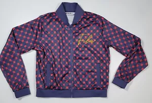 Women's Fila Size Medium Track Jacket Long Sleeve Zip Jacket All Over Print - Picture 1 of 6