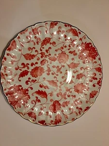 Williams Sonoma Marlo Thomas FLORAL RED Speiseteller 4er Set - Bild 1 von 3