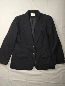 Pendleton Jacket Womans 16 Vintage Black 100% Virgin Wool Made In USA - Picture 1 of 15