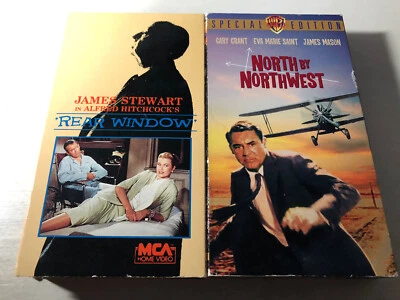 North By Northwest (1959) & Rear Window (1954) VHS Alfred Hitchcock Thrillers - Image 1 of 4