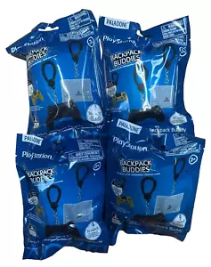 4x PLAYSTATION CONTROLLERS BACKPACK BUDDIES BLIND BAGS PALADONE OFFICIAL IN HAND - Picture 1 of 3