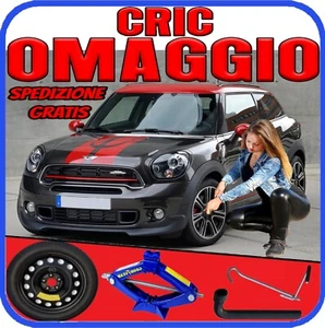 Ruotino Di Scorta 5Fori Misura Da 16 Per La Mini Paceman Con Kit Cric + Chiave p - Imagen 1 de 10