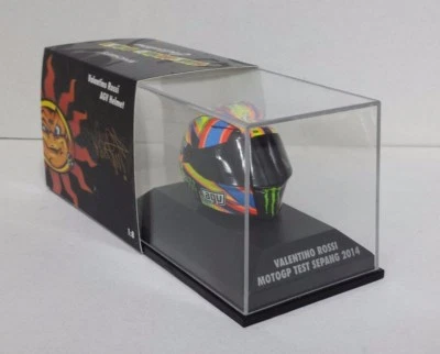 Model Helmet 1:8 Minichamps Valentino Rossi Motogp Sepang 2014 Diecast - Image 1 of 4