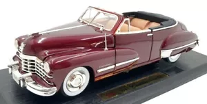 Anson 1/18 Scale Diecast 30345 - 1947 Cadillac Series 62 - Dark Met Red - Picture 1 of 5