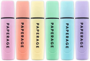Recycled Highlighters, Assorted Pastel Colors, Broad Chisel Tip Marker Pen & Hig - Picture 1 of 8