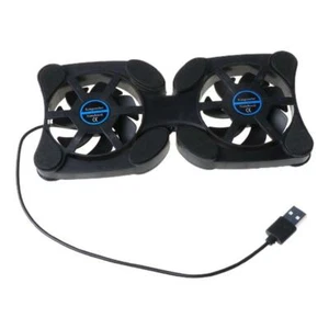 Folding USB Dual Fan Cooler Cooling Pad Stand for PC Laptop Notebook Macbook - Afbeelding 1 van 11