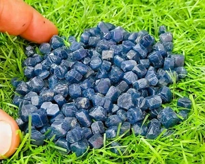 Natural Ceylon Blue Sapphire Rough Loose 100% Untreated Sapphire Rock 1000Ct-Lot - Picture 1 of 9