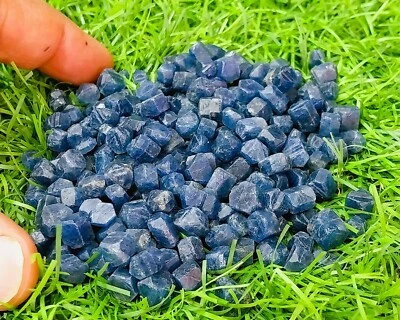 Natural Ceylon Blue Sapphire Rough Loose 100% Untreated Sapphire Rock 1000Ct-Lot - Image 1 of 4